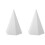 2Pcs White Plaster Sketch Practice Sculpture Geometrical Home Ornament 4