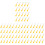 80Pcs Yellow Plastic Tool for Scratch Tickets Keychain 4