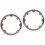 2Pcs Red Percussion Instruments Handheld Tambourine for Concert 5