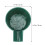 4Pcs Durable PP Shave Bowl Deep Soap Container Green for Men 2