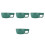 4Pcs Durable PP Shave Bowl Deep Soap Container Green for Men 10