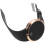 2Pcs Comfortable PU Black LED Watch for Men Women 9