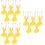 30Pcs Lightweight Plastic Scratcher Yellow Keychain Tool 7