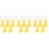 30Pcs Lightweight Plastic Scratcher Yellow Keychain Tool 4
