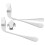 4Sets Stainless Steel Angled Spoon Fork Adaptive Utensils for Elderly 2