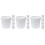 15Pcs Multipurpose White Plastic Buckets with Lid for Water Storage 10