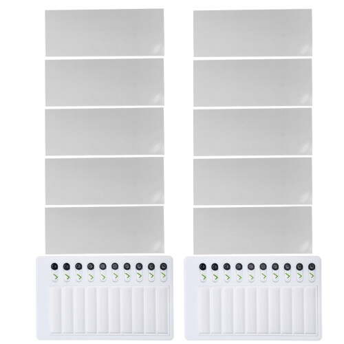 5Sets Multifunctional White ABS Chore Charts for Children Planning