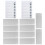 5Sets Multifunctional White ABS Chore Charts for Children Planning 3