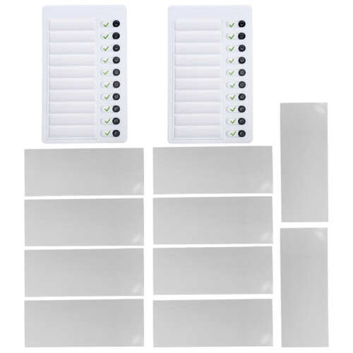 5Sets Multifunctional White ABS Chore Charts for Children Planning 2