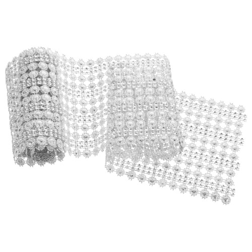 3Pcs Cuttable Plastic Rhinestone Ribbon Roll Decorative Craft Trim 1