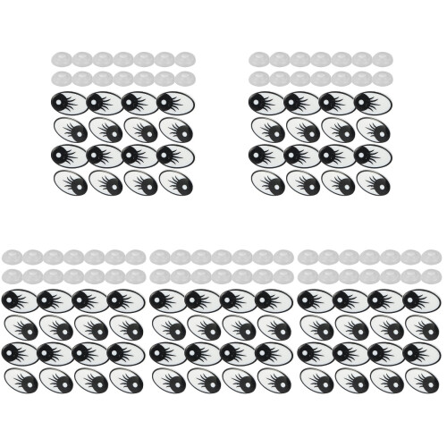 5Sets Sturdy Plastic Fake Doll Eyes Assorted Color for DIY Doll Making 2