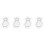 4Pcs Transparent Plastic Multi-Use Fruit Growing and Shaping Mold 4