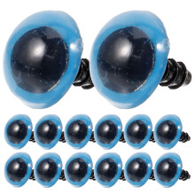 100Pairs Blue Plastic Fake Eyes for Craft Dolls Durable Decorative Use