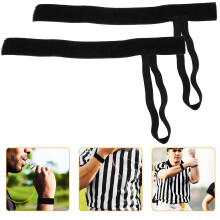 16Pcs Comfortable Referee Wrist Chain Clips Black Football Accessories