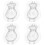 4Pcs Transparent Plastic Multi-Use Fruit Growing and Shaping Mold 5