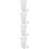 4Pcs Shower Drain Core Silicone White Odor Proof Backflow Preventer 9