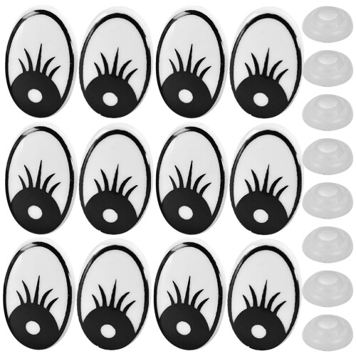 5Sets Sturdy Plastic Fake Doll Eyes Assorted Color for DIY Doll Making 1