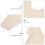 3Pcs Durable Beige Armpit Vest Soft Breathable Material 8
