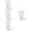 4Pcs Shower Drain Core Silicone White Odor Proof Backflow Preventer 8