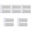 5Sets Multifunctional White ABS Chore Charts for Children Planning 5