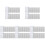 5Sets Multifunctional White ABS Chore Charts for Children Planning 4
