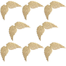 36Pcs Golden Angel Wings Decorations for Wall, Party, and Costume Use
