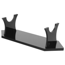 2Pcs Black Acrylic Cutter Display Stand Kitchen Storage Rack