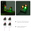 12Pcs Silver Miniature Signal Lamp Model ABS Train Layout Decor 9