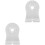 2Pcs White Wall Brackets for Camera with Innovative Cable Management 5