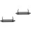 2Pcs Black Acrylic Cutter Display Stand Kitchen Storage Rack 6