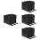 12Pcs Black Zipper Cd Carrying Case 40 Capacity Disc Storage Holder 6