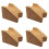4Pcs Guitar Neck Rest Pillow Cork Material Light Brown Support Rack 7