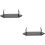2Pcs Black Acrylic Cutter Display Stand Kitchen Storage Rack 8