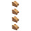 4Pcs Guitar Neck Rest Pillow Cork Material Light Brown Support Rack 10