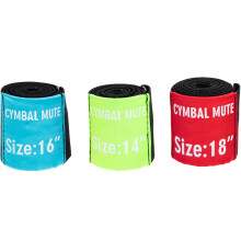 12St Licht Geluidsarme Drum Cymbal Mute Riem Assorti Kleur Accessoires