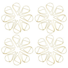 200St Duurzame Gouden Paperclips Metalen Clippen Voor Paperwork