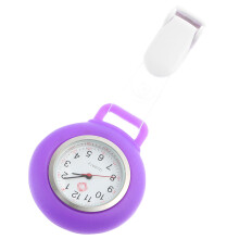2St Draagbaar Paars Zusterhorloge Met Clip Professioneel Gebruik