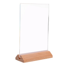 12St Heldere Acryl Bordhouder Met Sokkel Voor Promoties