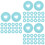 150St Notebook Binder Discs Plastic, Sky- , Voor School En Kantoor 8