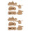 10St Compacte 3D Papier Auto DIY Kinderspeelgoed Beige 7