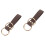 2St Comfortabele Dubbele Ring Metaal Riemen Koffie 5