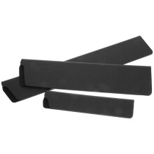 6St Keukenmes Beschermhoezen ABS Kunststof Zwart Met Antislip Functie