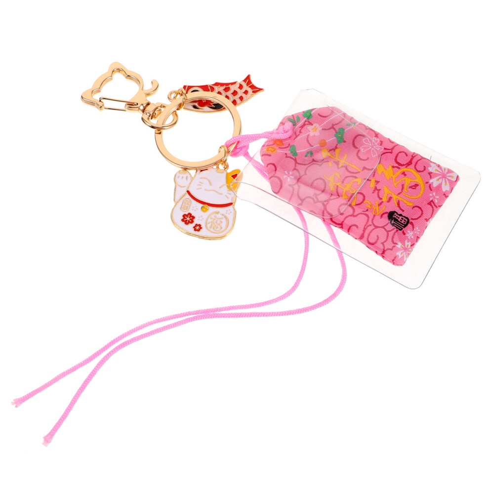 3St Multifunctionele Roze Sleutelhanger En Tashanger-image