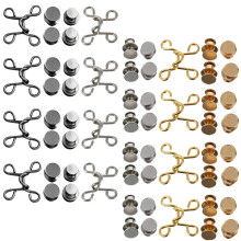 24Sets Metalen Strip Jeans Knopen, Verstelbare Broek Taillebandclips