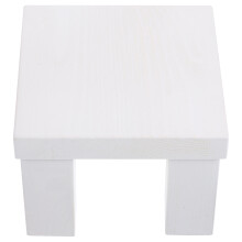 5Stk Mini Holzhocker Weiß Dekorativer Sitz Fotorequisite Für