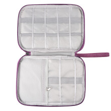 2St Paars Tool Organizer, Digitale Draagtas Voor Kabels En Accessoires