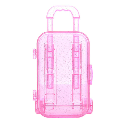 4St Mini Reiskoffer Paars Accessoires Decoratief 1