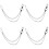 4St Zilveren Broekketting Modieuze Accessoire 7