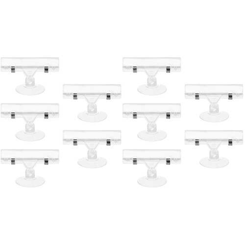 10St Prijskaart Display ABS Transparante Reclame Clips 1