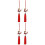 4St Rood Auto Ornament Achteruitkijk Decoratie 7